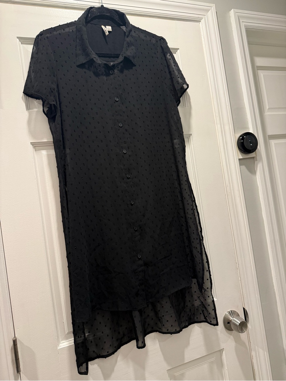 Elle Black Lightweight Blouse with Brand Tag size Large